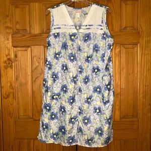 NWOT Lati Fashion Full Zipper Lightweight Nightgown Housecoat Size 1X